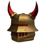 Red Gold Knight Helmet