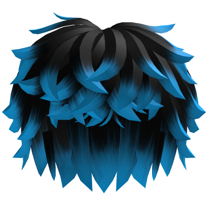 Black and Blue Messy Boy Hair Roblox item