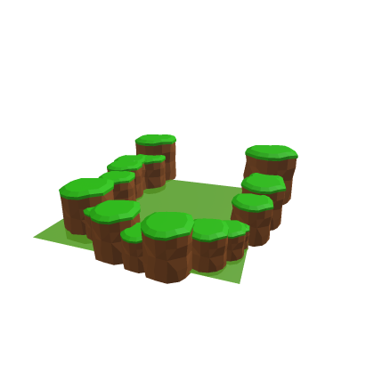 Low-Poly Wall and Grass