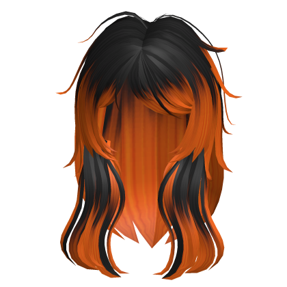 ♡ cute scruffy emo messy halloween ombre hair Roblox item