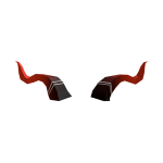 Dark Red Demon Horns