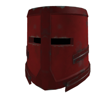 Red Bucket Paladin Helmet Roblox item