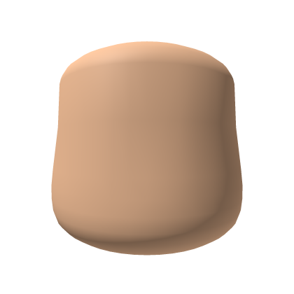 Blank Faceless Mask With Chubby Cheeks