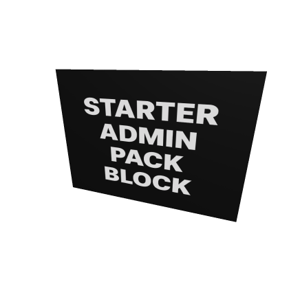 Starter Admin Pack