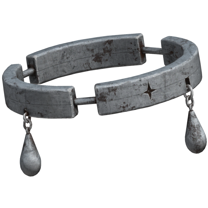 Silver Broken Teardrop Halo