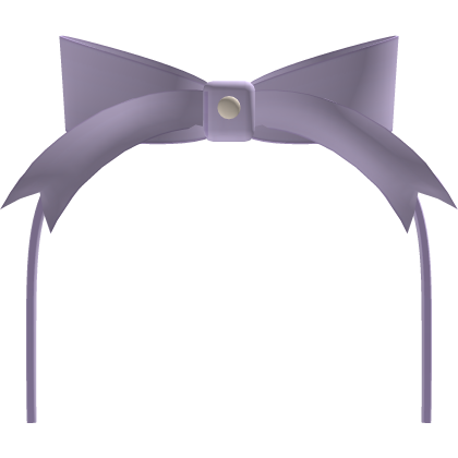 cutesy ribbon headband purple
