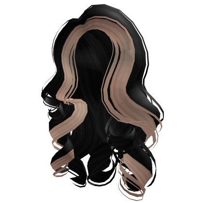 Long Lush Curls in Black Blonde Roblox item