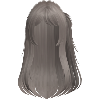 long side ponytail hair ash Roblox item