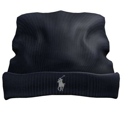 Bonnet RL Bleu Marine Tricoté Designer