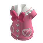 Cute Pink Heart Pocket Cardigan ♡