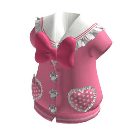 Cute Pink Heart Pocket Cardigan ♡ thumbnail