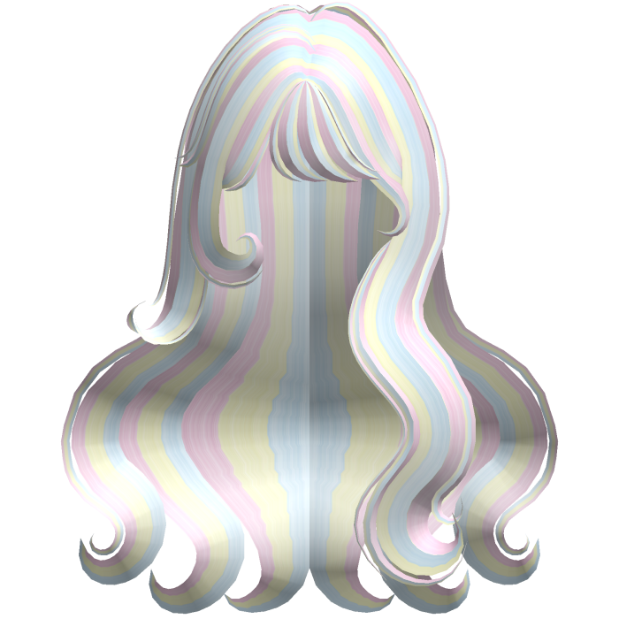 ♡ Cute Fluffy Wavy Hair w/ Bangs (Confetti)