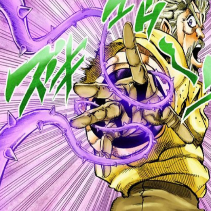Jojo's Bizarre Adventure Manga - Hermit Purple Roblox decal