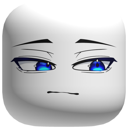 Bored Anime Boy Face - Light Roblox item