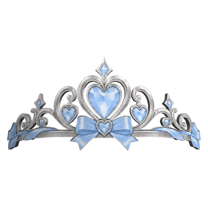 Pastel Blue Coquette Tiara