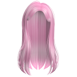 Pink Straight Long Hair