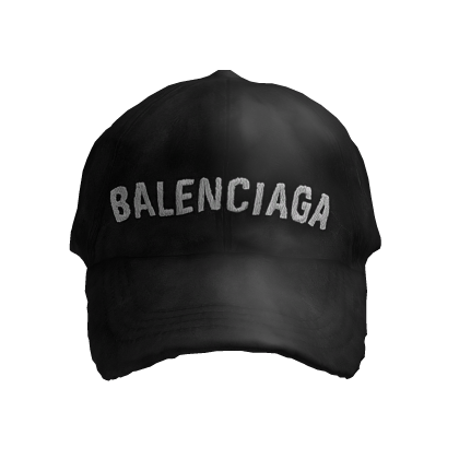 BALENCIAGA CLASSIC BLACK BASEBALL CAP