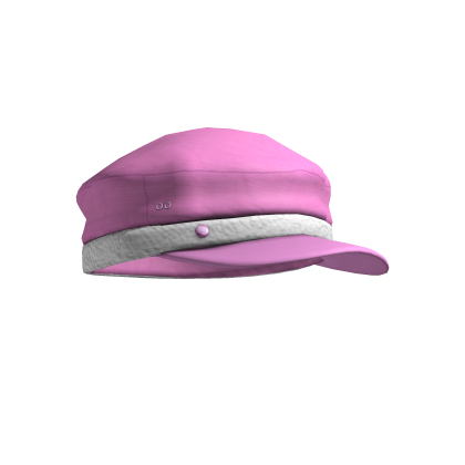 pink belted newsboy hat Roblox item