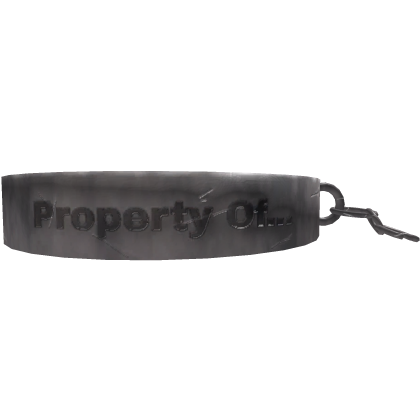 "Property Of..." Metal Collar