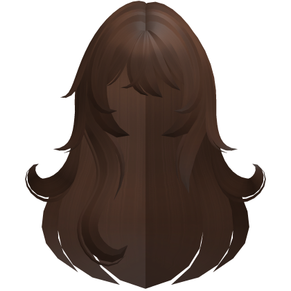 kawaii fluffy messy long anime hair brown