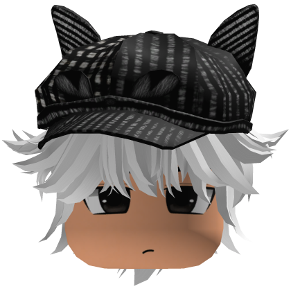 Messy Fluffy Emo Y2K Boy Hair VKAI white CAT