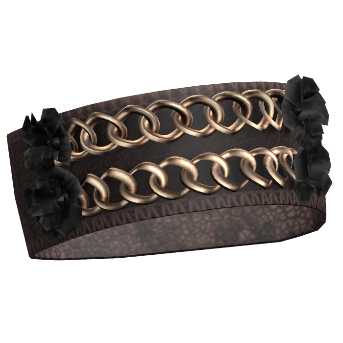 3.0 Brown Y2K Emo Flower Arm Bracelet Double Chain