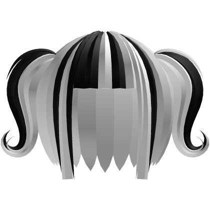 ⏾ ⭑ Spectral Gothic Pigtails || Black White