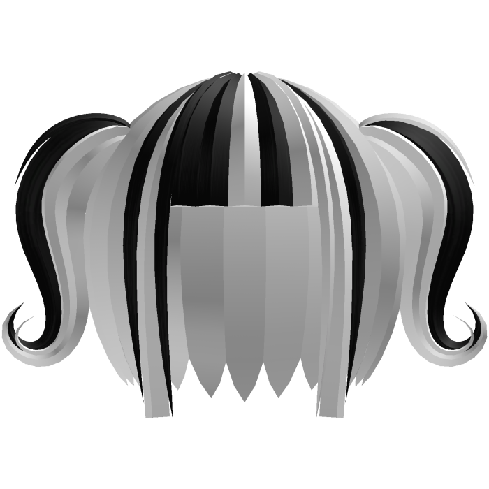 ⏾ ⭑ Spectral Gothic Pigtails || Black White