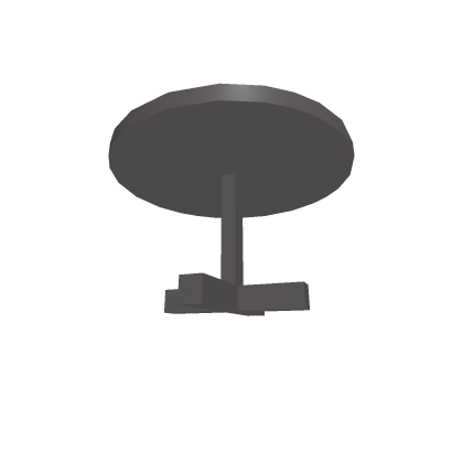 some sort of metal circular table