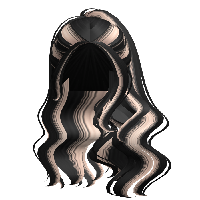 Cute Wavy Shoulder Ponytail (Blonde/Black)