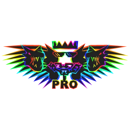 Cartoony Rainbow Dragon Wings PRO Necklace Combo Roblox item thumbnail