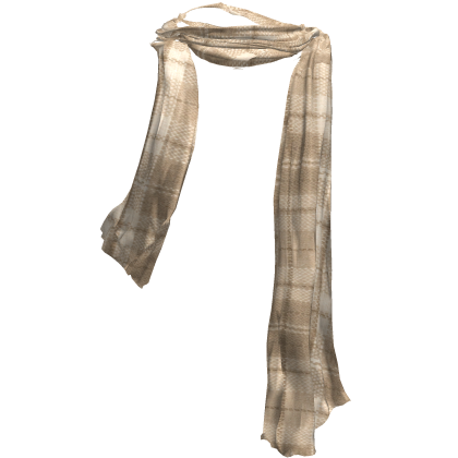 Fall Autumn Cozy Cold Winter Scarf in Beige Roblox item
