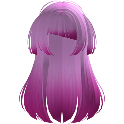 Hot Pink Long Doll Hair with Mini Pigtails