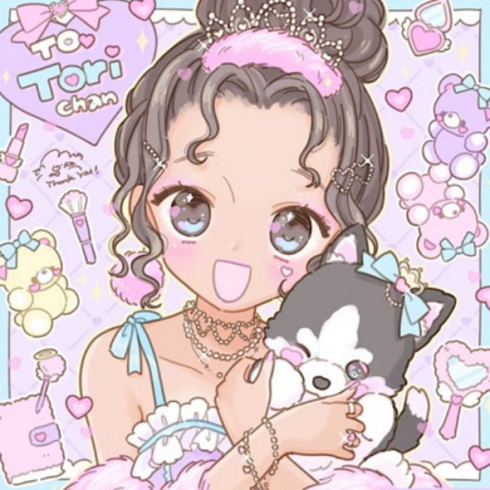 Kawaii girl | Pastel | Princess | Puppy Roblox decal