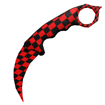 Basic Karambit Knife - Red Rage Style thumbnail