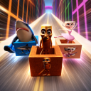 RIDE A BOX 999,999 MILES TO THE END OBBY! [SLIDE]