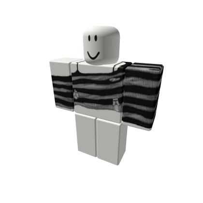 grey and black striped sweater with rips