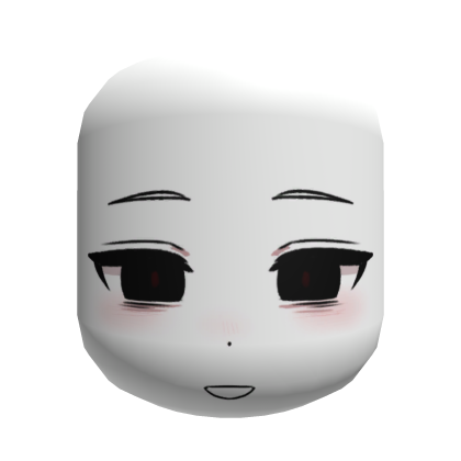 Kind Smiling Boy Face (Black) Roblox item