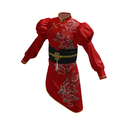 Chinese Lunar New Year Cheongsam Qipao - Red | Roblox Item