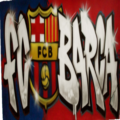 My FCBarcelona Graffiti Roblox decal