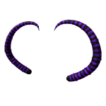 Purple Striped Malevolent Horns