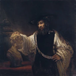 Aristotle Contemplating a Bust of Homer  icon