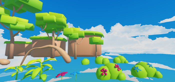 Tropical Stylized Low-Poly Roblox Nature Pack preview 1