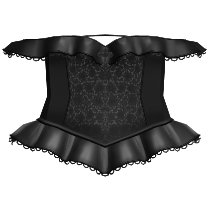 ♡ : black goth cross corset