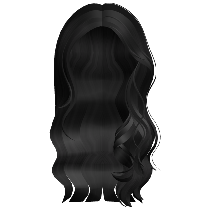 Elegant Flowy Over the Shoulder Hair (Black) Roblox item