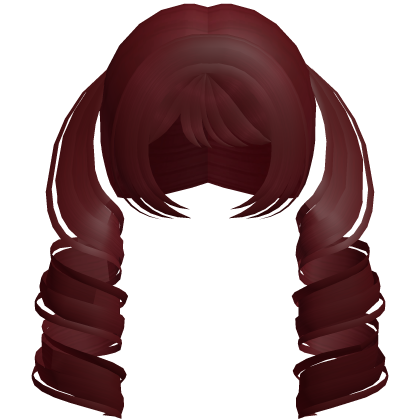 Cute Swirly Long Pigtails (Red)