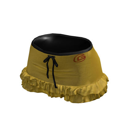 Y2K Sporty Ruffle Skirt (Yellow) thumbnail