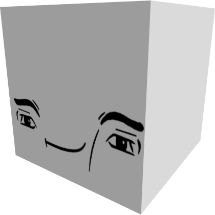 Man Face Head Cube Roblox item
