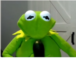 Kermit with the pickle