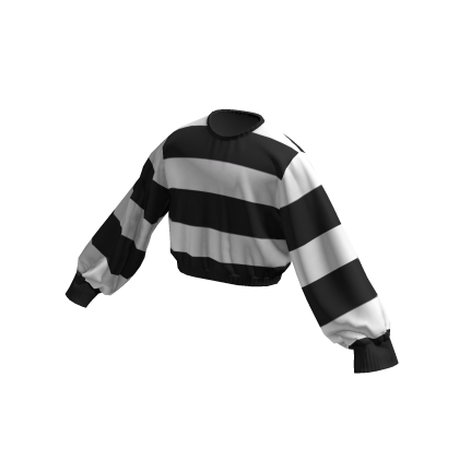 White Striped Cropped Sweater thumbnail
